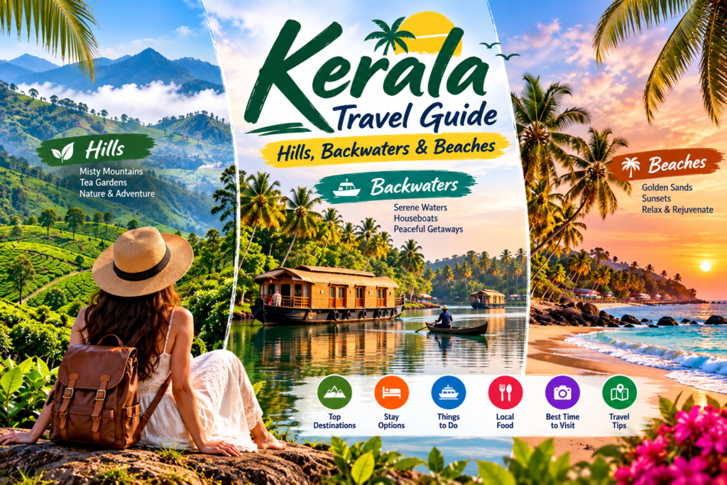 Kerala Travel Guide: Hills, Backwaters & Beaches